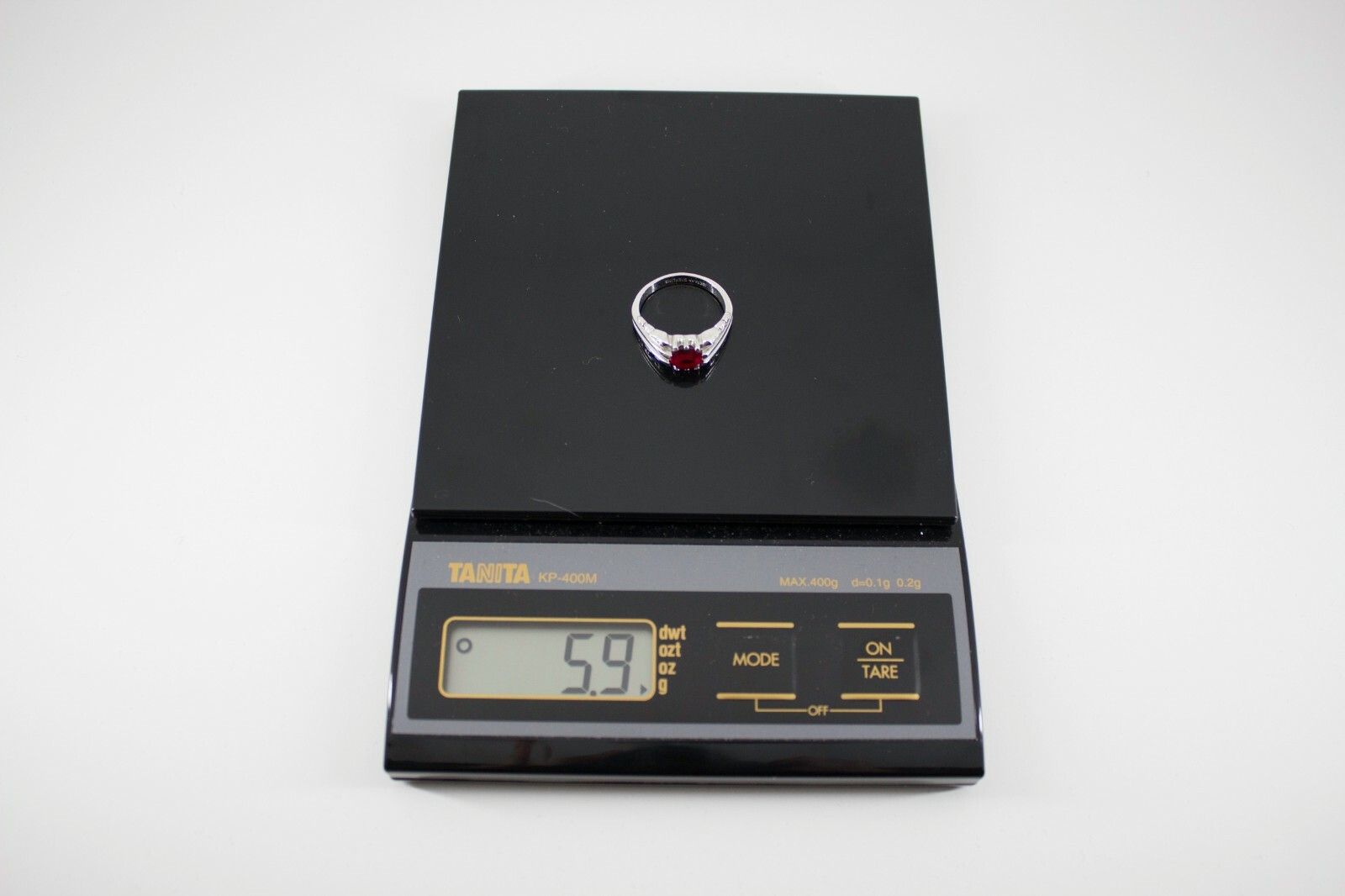 SETA~925 Sterling Silver -Statement Ring with Red… - image 7