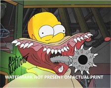 PHOTO 8x10 signée DAN CASTELLANETA VOIX D'HOMÈRE SIMPSON réimpression 3 LES SIMPSON