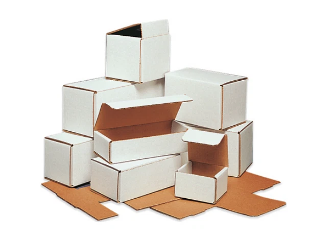 100 Pack 6x4x2 White Corrugated Shipping Mailer Packing Box Boxes 6" x 4" x 2" - Image 2 of 3