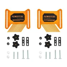 POWERTEC Dual Universal Featherboards w/Flex and Miter Lock System, 2 PK (71393)