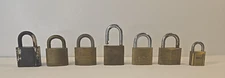 Vintage Lot of 7 Padlocks Yale*Guard*Waterbury*American Lock*Master*Ace NO KEY