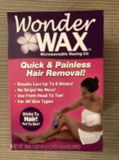 Wonder Wax Microwaveable Waxing Kit Quick  Painless Hair Removal BRAND NEW
