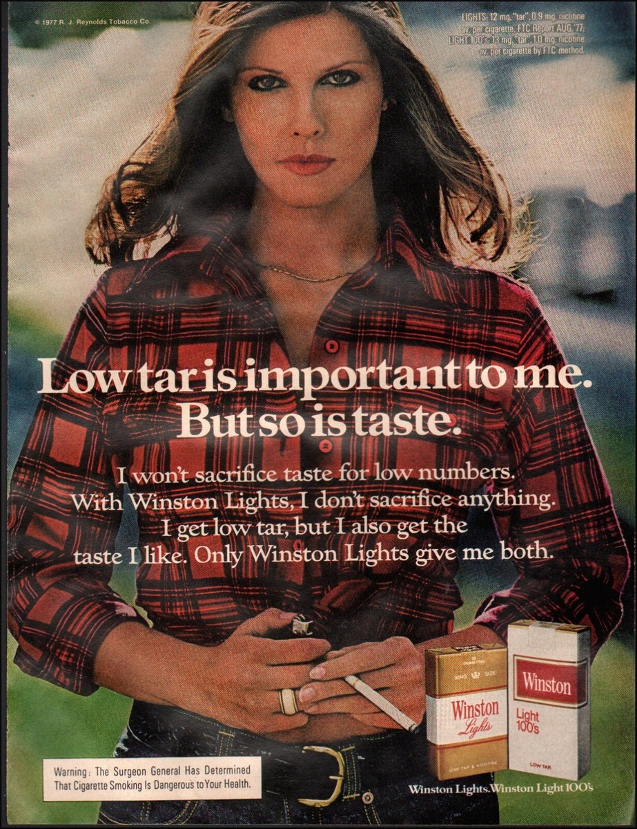 winston light 100 cigarettes Lights 100's  vintage American Cigarette Pack 1977 Winston Lights 100s Cigarettes