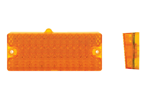 Pair Amber LED Parking Turn Signal Lights for 1969-1970 Chevy Pickup Truck - Picture 4 of 4
