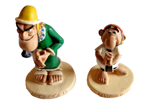 Lot De 2 Figurines Astérix Hachette 2012 - Résine, état Neuf Sous Blister
