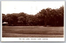 Postcard The Big Lawn, Holiday Camp, Corton 1932 RPPC P165
