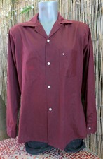 60's Vintage ARROW Dectron Atomic Sanforized Loop Collar Shirt Medium