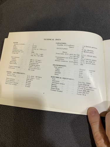 bsa a75 owners handbook rocket 3 750 30143 # - Picture 4 of 10