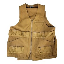 VTG Bullseye Bill Men's 60s Brown Canvas Hunting Vest