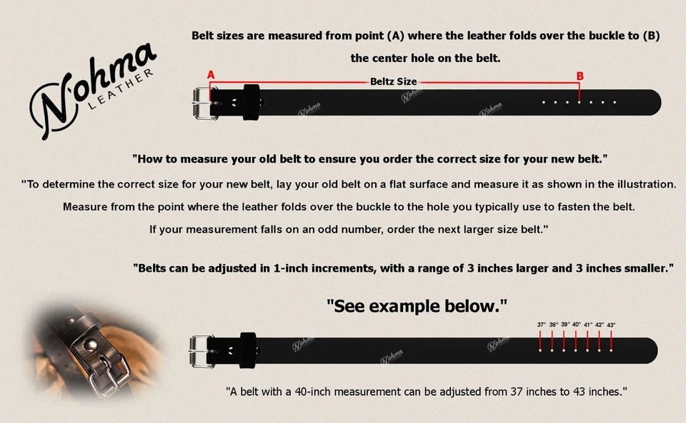 1 1/2" Heavy Duty Leather_Work_CCW Gun Belt_Basket Weave_Amish Handmade Black  - Image 2 of 4