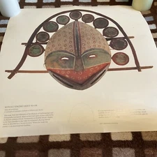 Koniag Eskimo Bird Mask Poster Museum Of Anthropology, Smithsonian Institution