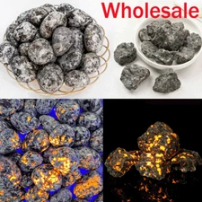Wholesale "Raw" "Polished" Yooperlite UV Fluorescent Glowing Fire Chunks Stone