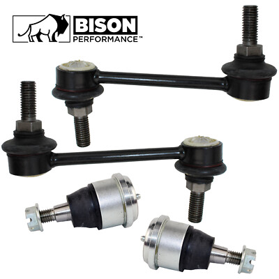 Bison Performance 4pc Rear Sway Bar & Lower Ball Joint Kit For Buick Chevy Olds