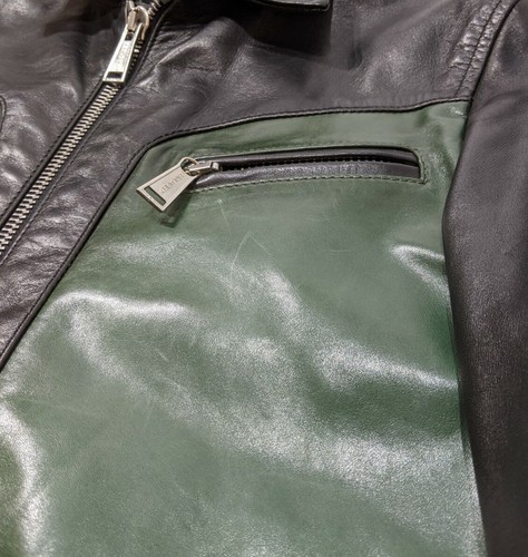Dsquared2 Mens Pure Pelle Leather Biker Jacket Bomber IT 46 UK 36 RRP £1875 - Picture 6 of 12