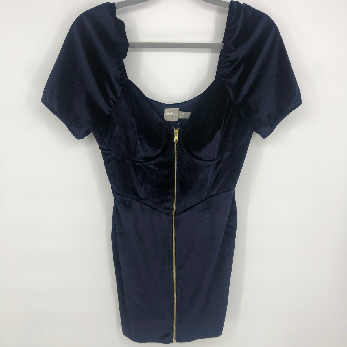 asos blue puff sleeve dress Asos Edition Off Shoulder Textured Mini Dress With Blouson Sleeve In Blue main image 1
