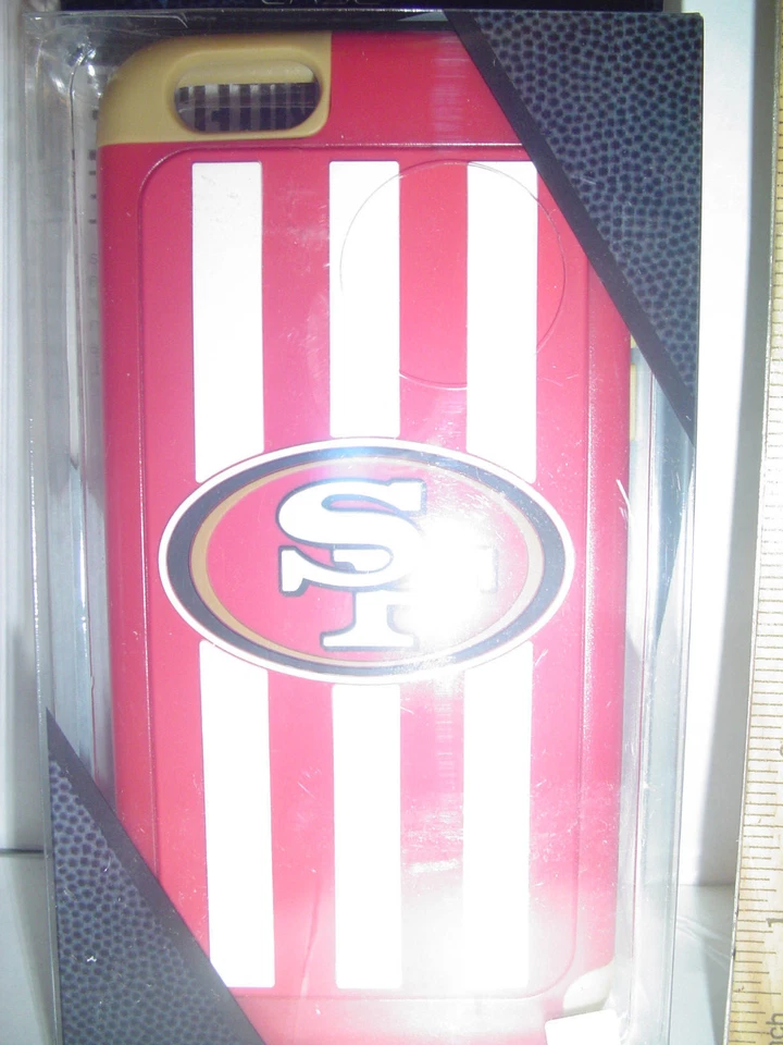 Nuevo San Francisco 49ers iPhone 6 NFL Teléfono Celular Doble Híbrido Estuche Soporte Para Siempre Foto 2 de 4