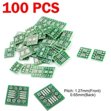 100Pcs SMT IC SOP8 0.65mm to DIP8 2.54mm PCB Adapter Converter