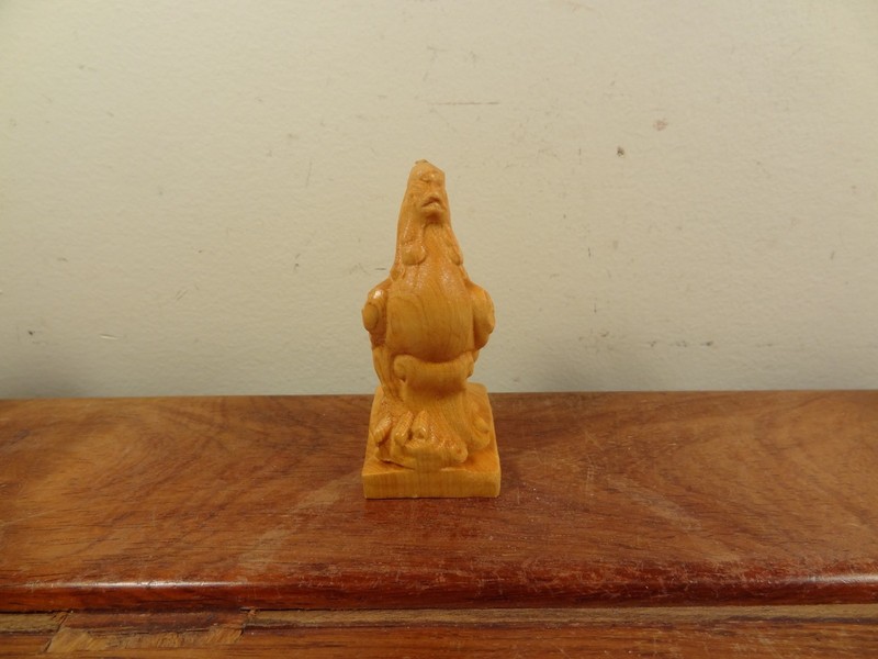 Camphor Wood Carving Little Rooster Statue