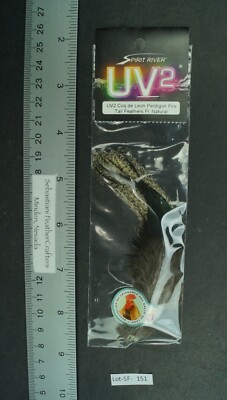 Spirit River UV2 CDL Perdigon Fire Tail FL Natural Saddle Hackles Lot-SF 151