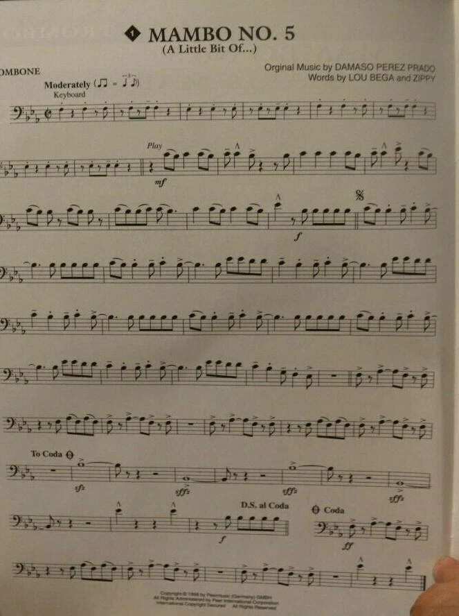 Trombone & CD Mambo No 5 Maria Maria & Other Latin Hits New Out of Print - Image 4 of 4