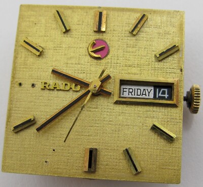 ETA 2789 automatic 17 jewels Day Date 3Hr. Rado watch movement for