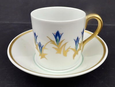 Art Deco KPM Demitasse Cup & Saucer