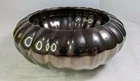 Vintage Haeger Pottery Metallic Bronze Round Planter