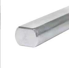 3/4" DD Steering Shaft 22" 3/4 Double D Shaft Column to Joint Zinc Coated Solid