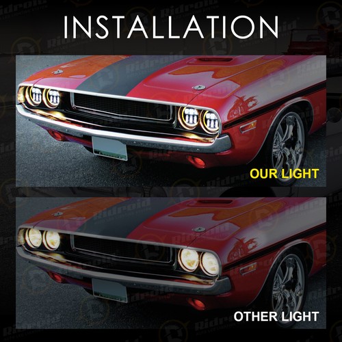 5-3/4 5.75" LED Headlight W/ DRL Turn Light Headlamp For BMW 325i 528i 535i E30 - Picture 14 of 16