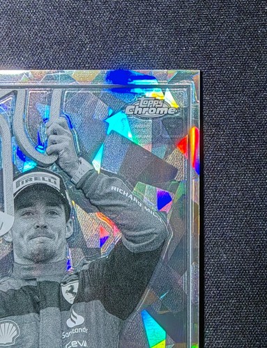 2023 Topps Chrome Sapphire Formula 1 F1 Charles Leclerc #154 Black & White /15 - Bild 3 von 7