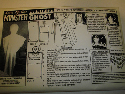 Vintage Scary Life Size MONSTER GHOST Over 7 Feet Tall