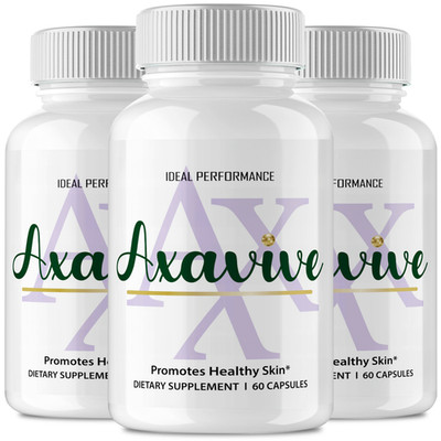 Axavive Capsules, Premium Axa Vive for Skin Clarity Support Supplement (3 Pack)