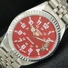SEIKO 5 AUTOMATIC 6309A VINTAGE REFURBISHED JAPAN MENS RED DIAL WATCH a443986-1