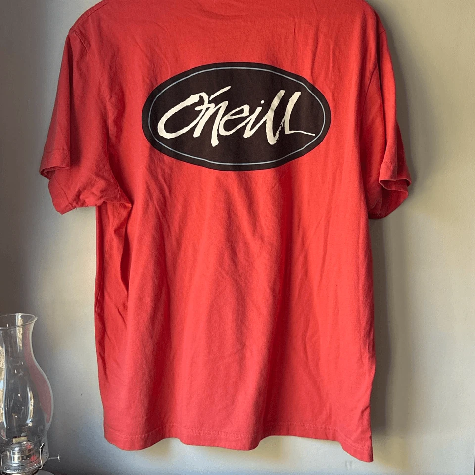 Мужская футболка с коротким рукавом O'Neill размер XL красный черный серфинг пляжный отдых - Изображение 4 из 4