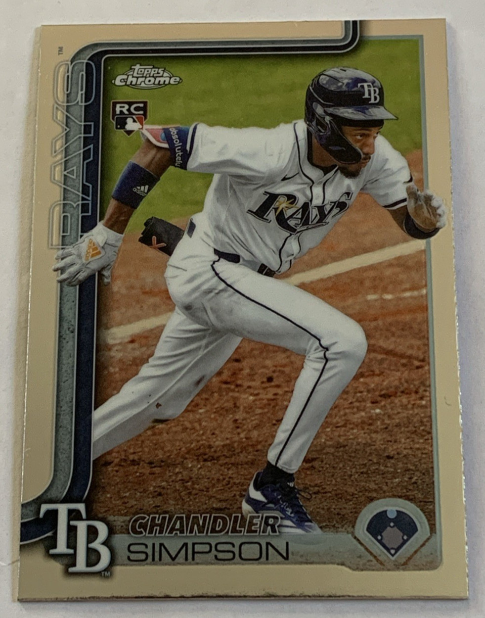 2025 Topps Chrome Update Rookie Chandler Simpson Tampa Bay Rays USC179