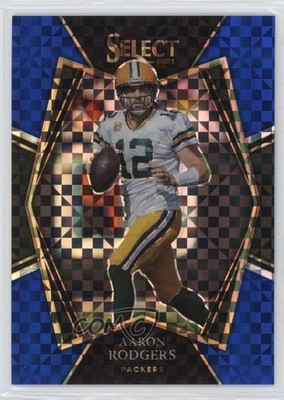 2021 Panini Select Premier Level Blue Prizm 85/149 Aaron Rodgers #114 s1i