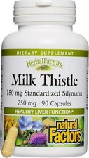 NATURAL FACTORS Milk Thistle Extract 250 Mg, 90 CT