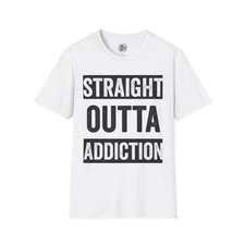 Funny Recovery Unisex T-Shirt, Addiction Rehab Gift, Sobriety Celebration Tee,