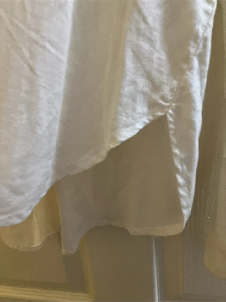 H&M Ivory White Shirt Size S Linen Blend NWT - Image 4 of 4