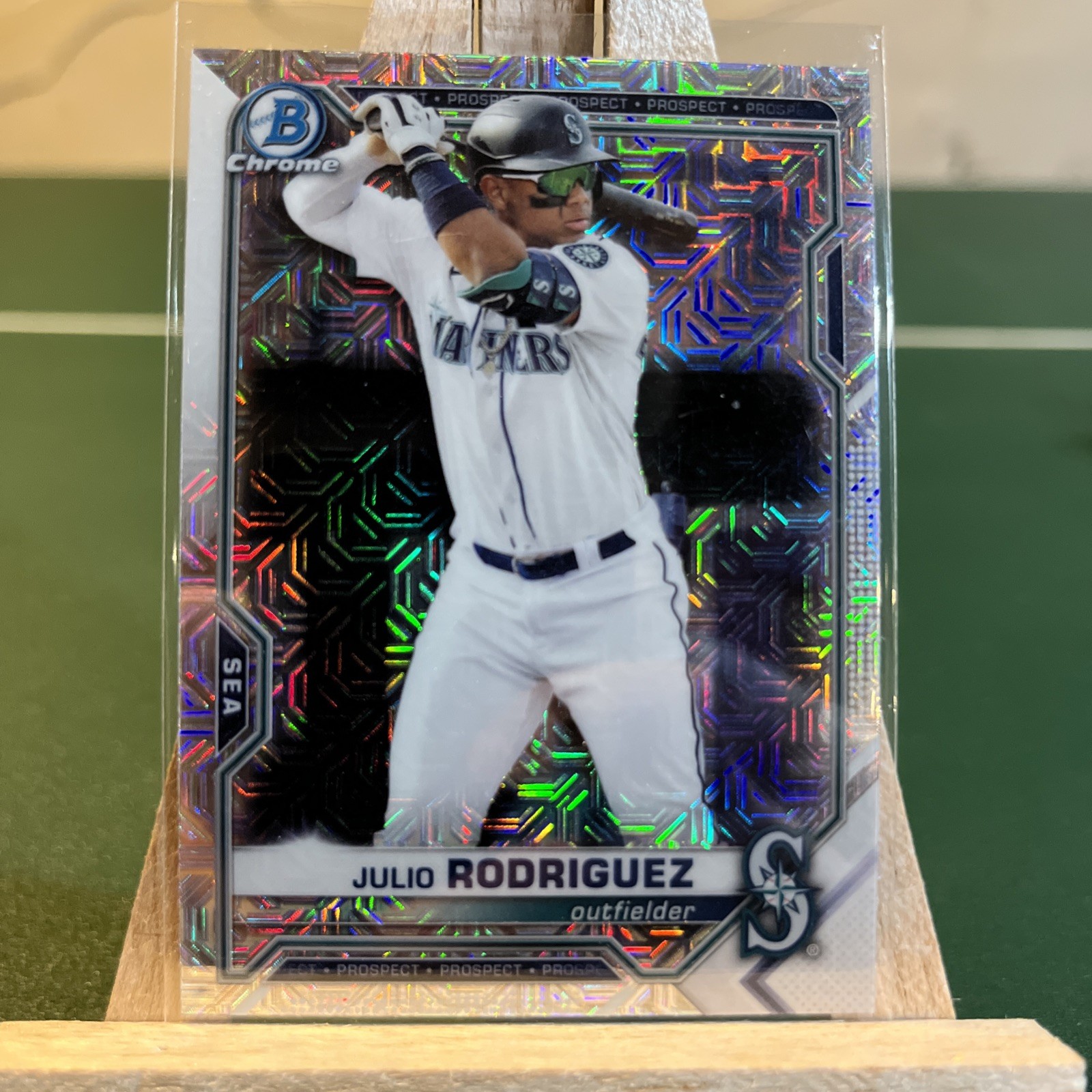 2021 Bowman #BCP-86 Julio Rodriguez Chrome Prospects Mojo Refractor