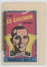 1971-72 O-Pee-Chee Booklet English Ed Giacomin #7 HOF 0a4