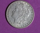 1884- Morgan silver dollar #P33746