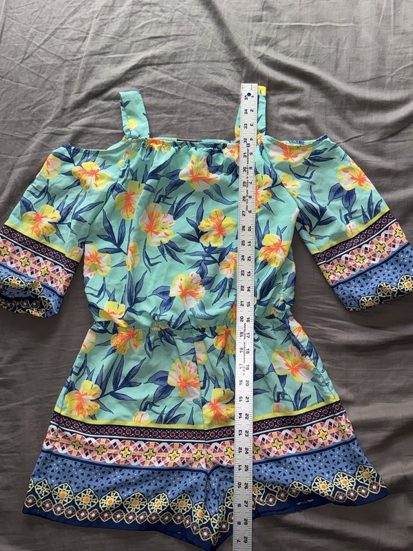 MY MICHELLE ROMPER GIRLS YOUTH XL MULTICOLORED Cruise Vacation Beach