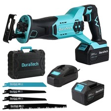DURATECH Cordless Reciprocating Saw 20V 3000SPM 7/8" Stroke Length 4.0Ah Battery