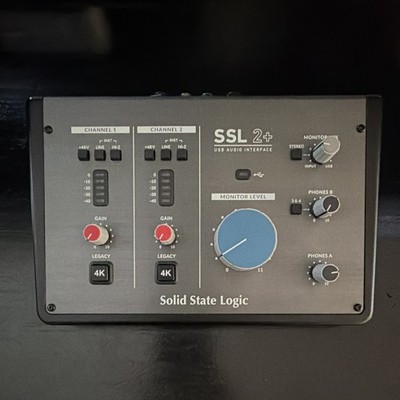Solid State Logic SSL 2+ Desktop USB Audio Interface 2 Mic Phantom Power MIDI
