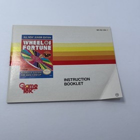 Wheel of Fortune Junior Edition (Nintendo NES, 1989) CIB, Not tested