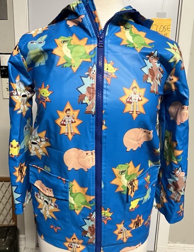 Disney Parks Pixar Toy Story Hooded Jacket Rain Resistant Child Unisex 7/8