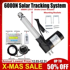Single Axis Solar Track System Tracker Kit &6" 6000N Linear Actuator &Controller