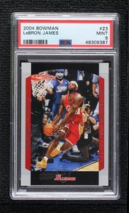 2004-05 Bowman Draft LeBron James #23 PSA 9 MINT