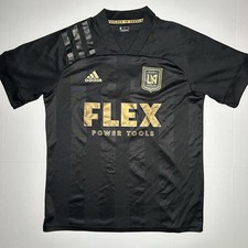 Adidas LAFC Flex Power Tools Soccer Jersey Men’s Large Black Gold MLS #2